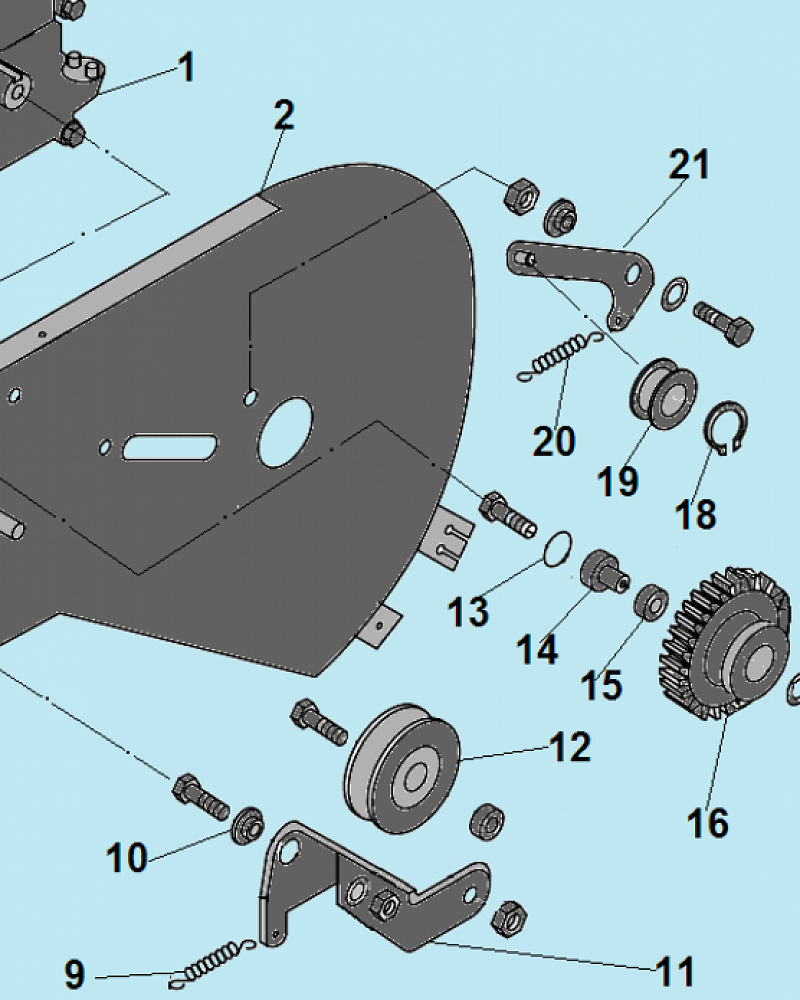 1 РЕМЕНЬ - ШКИВ - ДВИГАТЕЛЬ КУЛЬТИВАТОР CHAMPION ВC7712  | ремонт | в СПБ