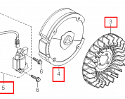 8 | МАГНЕТО - МАХОВИК | Запчасти для мотопомпы чемпион | GP52 после 2019 года  | после s/n 30181901293 |