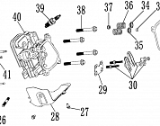 7  | Головка цилиндра - Клапана | Запчасти для генератора чемпион | GG3300 | обновлена с 12.11.2020 года  | Сервис - Магазин |