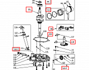 14 | ПОРШЕНЬ  -  КОЛЬЦА | Запчасти для уборочной чемпион | GS5080 после 2021 года | после s/n 37012000001 | 