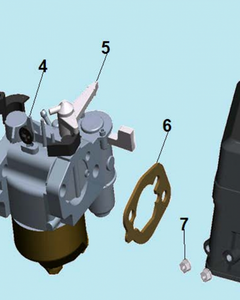 8 КАРБЮРАТОР МОТОПОМПА CHAMPION GTP80  | ремонт | в СПБ