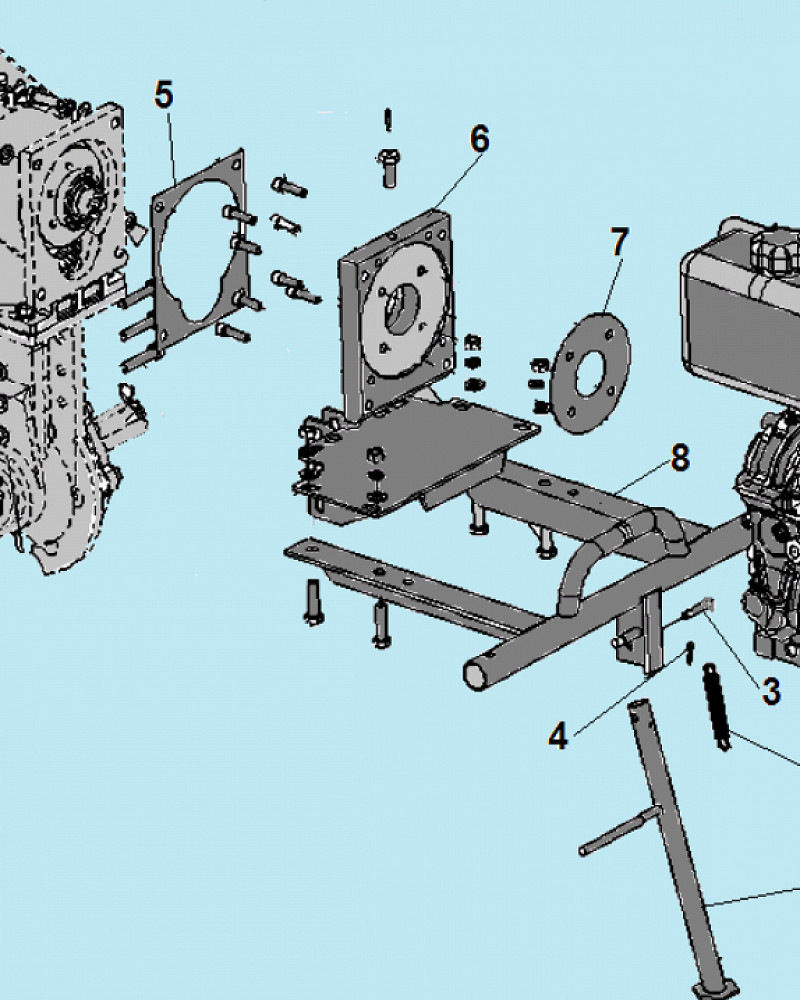 10 РАМА МОТОБЛОК CHAMPION DC1163E  | ремонт | в СПБ