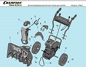 1 РЕМЕНЬ - ШКИВ - КОЛЕСА И ШИНЫ | СНЕГОУБОРЩИК CHAMPION ST661 |Запчасти по России | СПБ