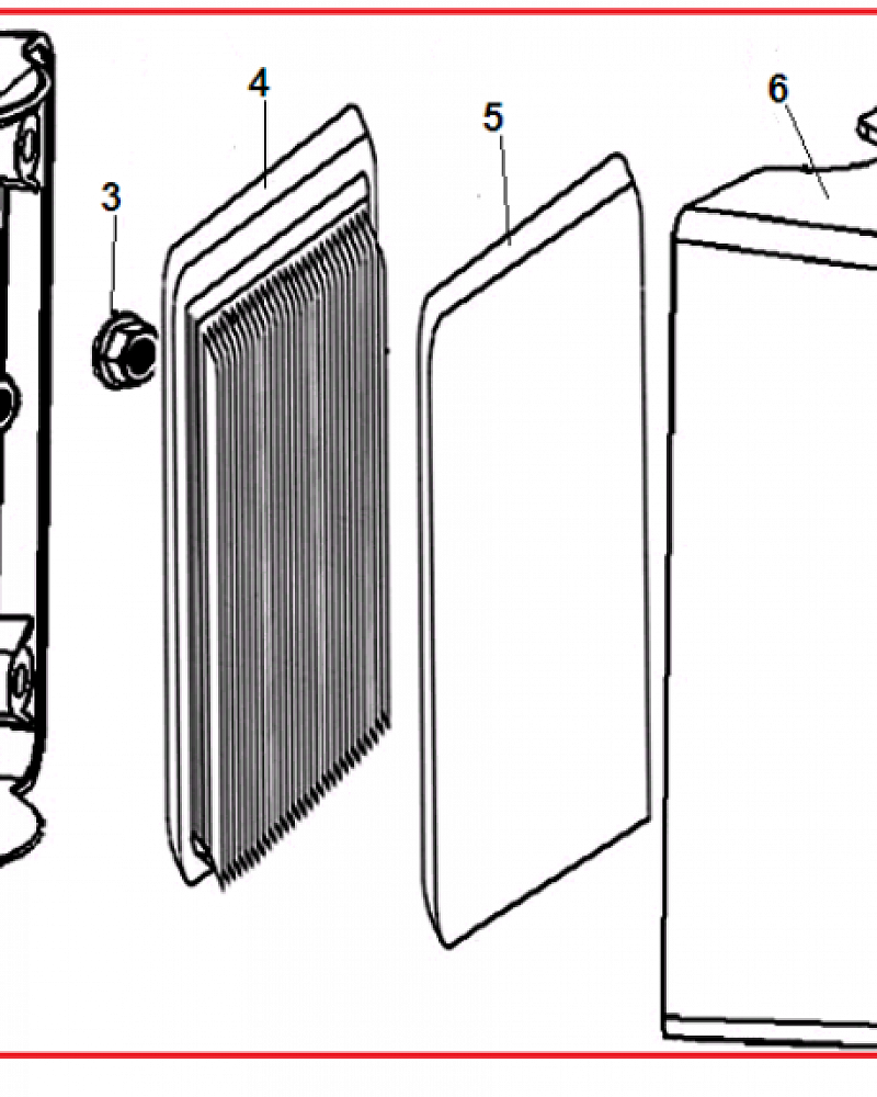 10 ВОЗДУШНЫЙ ФИЛЬТР ВИБРОПЛИТА  CHAMPION PC5431F  | ремонт | в СПБ