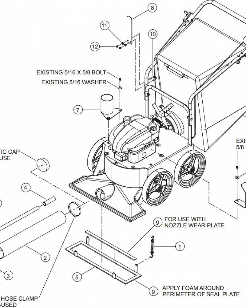 7 SERVICE PARTS & ACCESSORIES Пылесосы на колесах BEAR CAT ECHO WV190