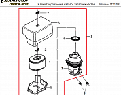 19 ВОЗДУШНЫЙ ФИЛЬТР | СНЕГОУБОРЩИК CHAMPION ST1170E |Запчасти по России | СПБ