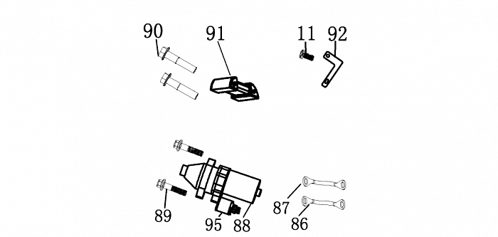 14 | Стартер с реле | Запчасти для генератора чемпион | GGG7001EW  | Поставка по России  |