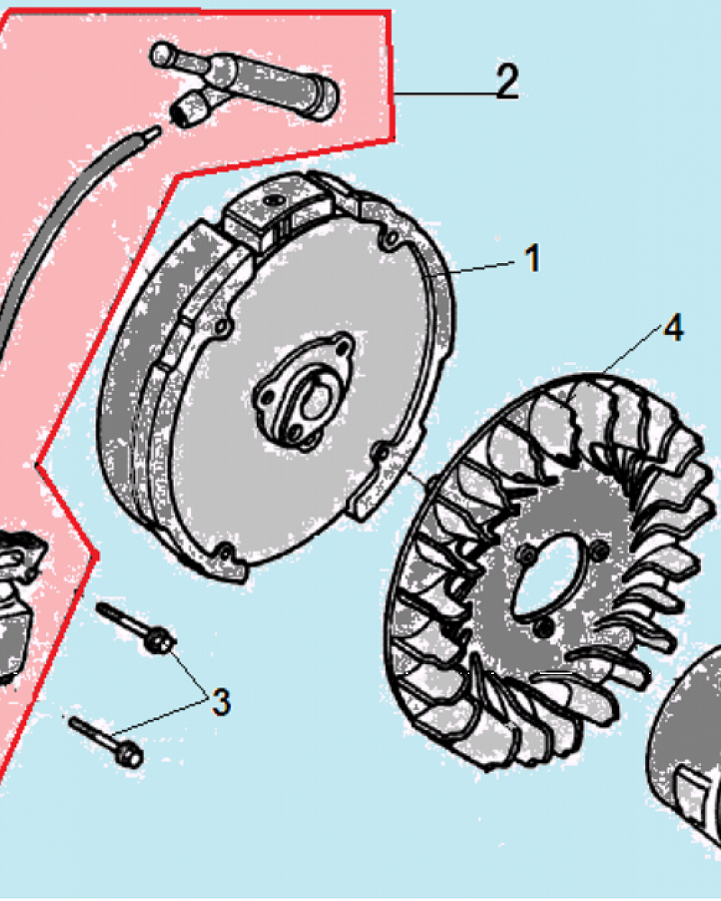 13 МАГНЕТО - МАХОВИК МАШИНА ПОДМЕТАЛЬНАЯ CHAMPION GS5562  | ремонт | в СПБ
