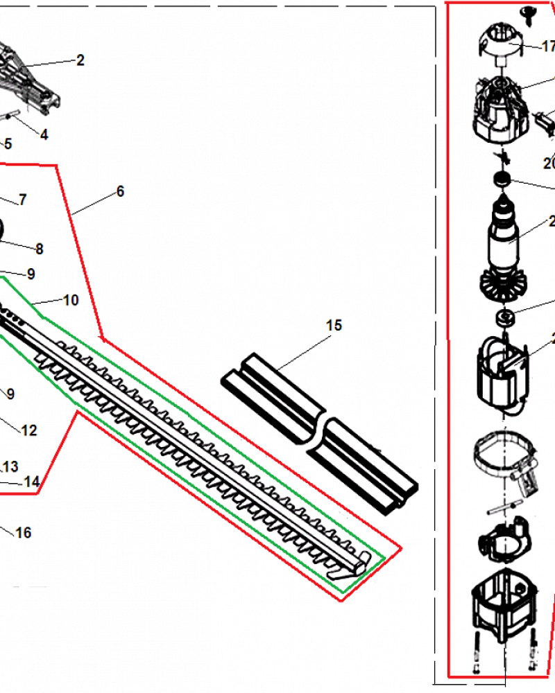 2 НОЖНИЦЫ  - ЯКОРЬ - СТАТОР - ЩЕТКИ НОЖНИЦЫ ЭЛЕКТРИЧЕСКИЕ CHAMPION HTE550  | ремонт | в СПБ