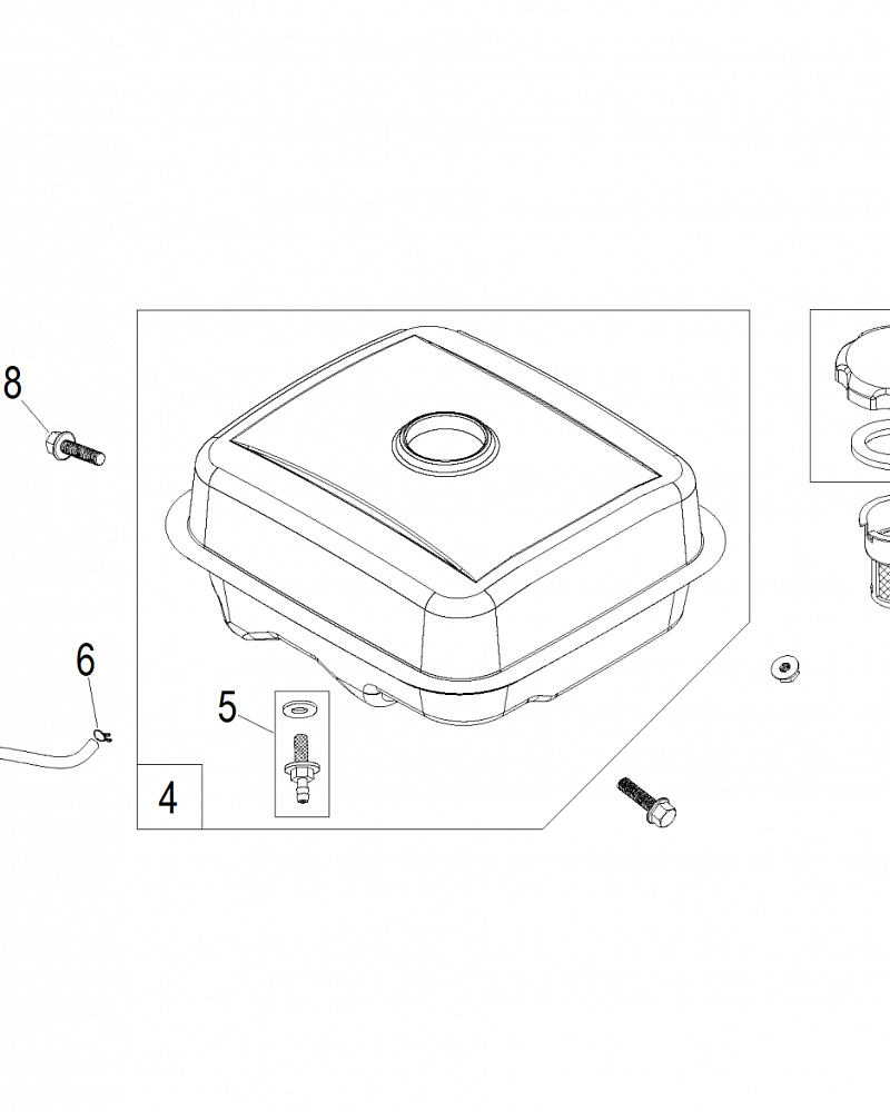 22 |  БАК | Запчасти для снегоуборщика чемпион ST861 | Магазин-Сервис в СПБ |