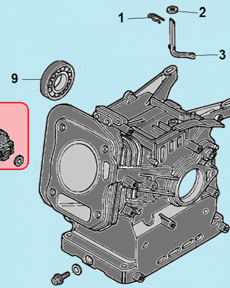 3 ЦИЛИНДР МОТОПОМПА CHAMPION GP50  | ремонт | в СПБ