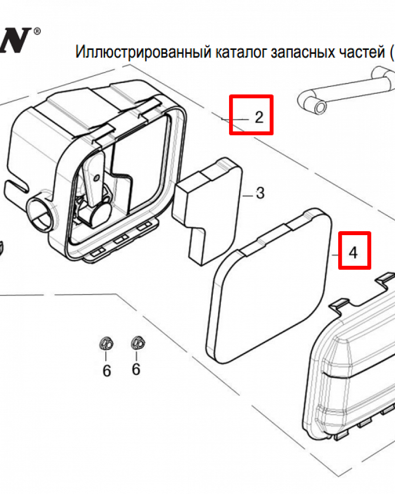 9  | ВОЗДУШНЫЙ ФИЛЬТР | Запчасти для культиватора, мотоблока чемпион |  ВC4401  | Поставка по России | 