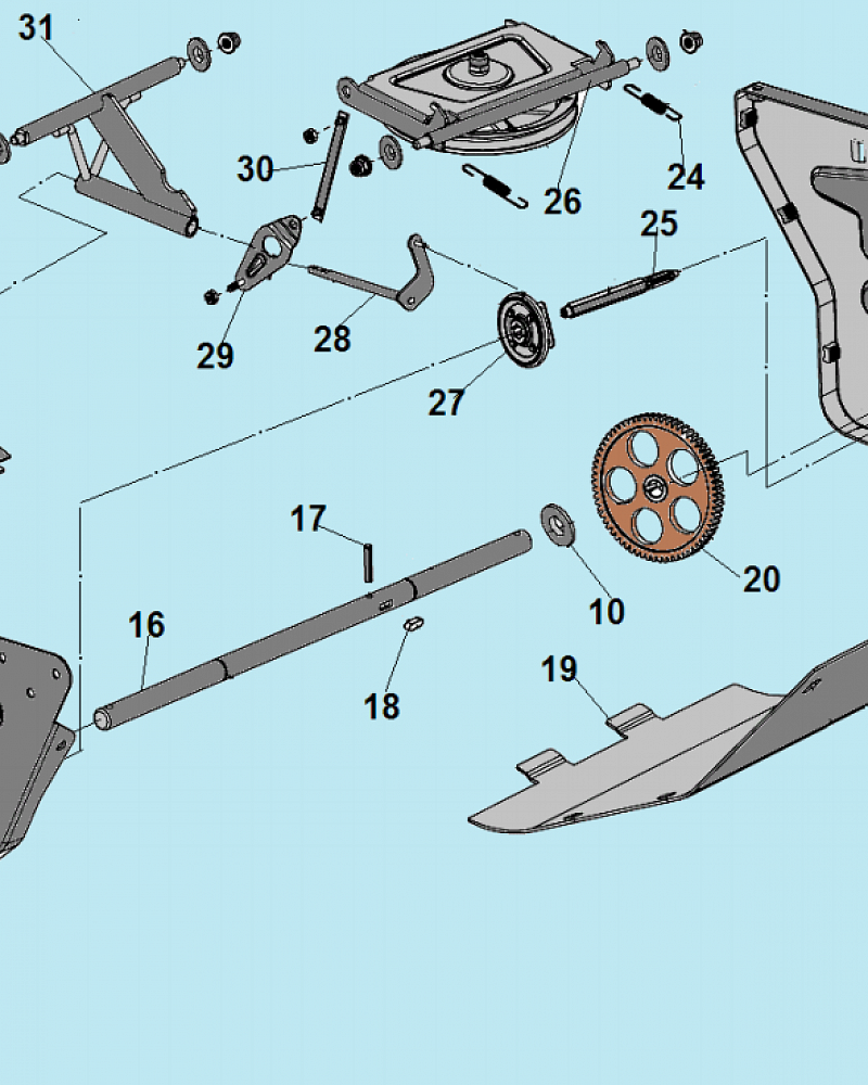 4 КОЛЕСА - ШЕСТЕРНИ МАШИНА ПОДМЕТАЛЬНАЯ CHAMPION GS5080  | ремонт | в СПБ