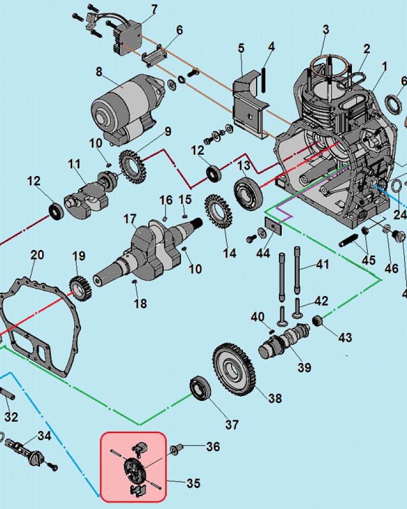 12 ЦИЛИНДР МОТОБЛОК CHAMPION DC1163E  | ремонт | в СПБ