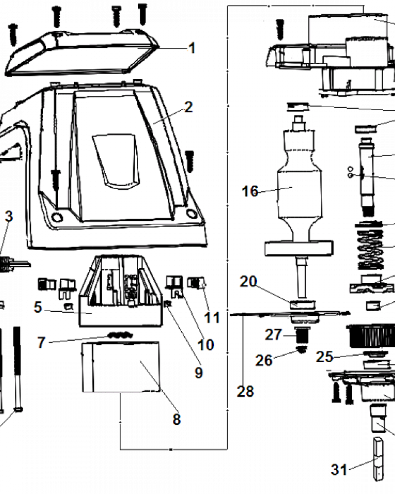 1 ЭЛЕКТРОДВИГАТЕЛЬ КУЛЬТИВАТОР CHAMPION EC1400  | ремонт | в СПБ