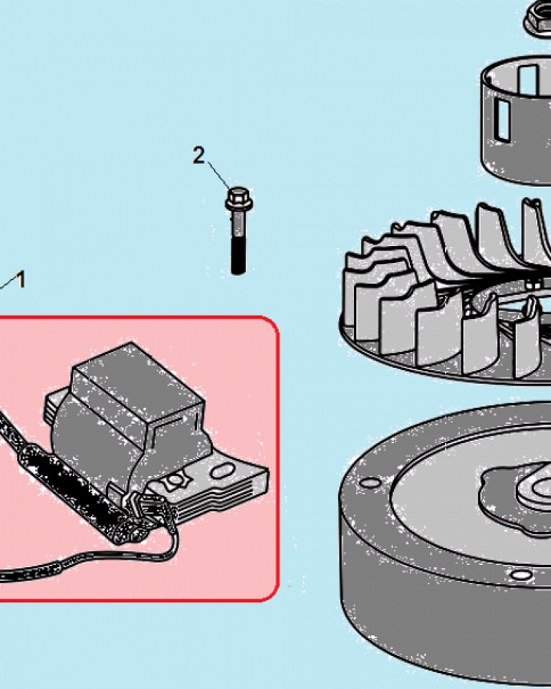 13 МАГНЕТО - МАХОВИК КУЛЬТИВАТОР CHAMPION ВC5602 до 2018 ГОДА  | ремонт | в СПБ