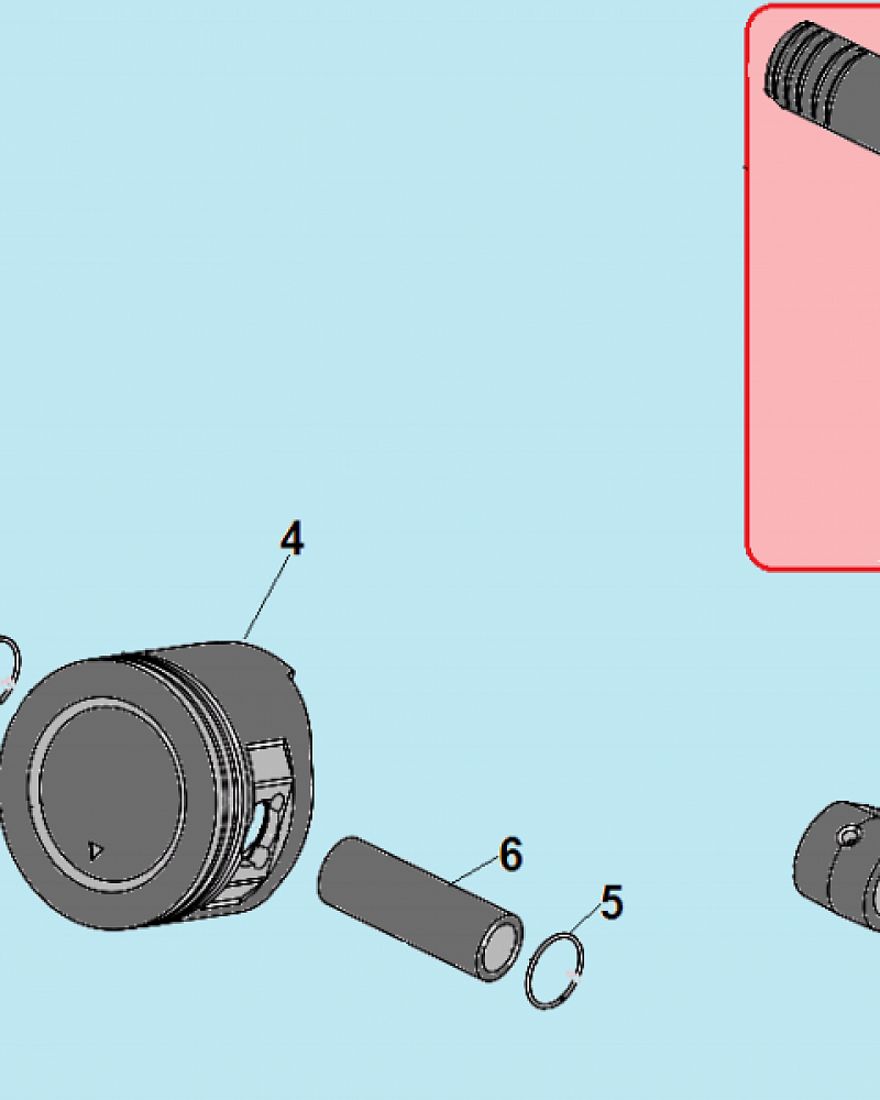 5 ПОРШЕНЬ -ЦИЛИНДР -КОЛЕНВАЛ- КОЛЬЦА МОТОПОМПА CHAMPION GP80  | ремонт | в СПБ