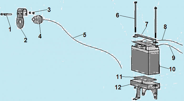 11 АККУМУЛЯТОР DC1193E МОТОБЛОК CHAMPION  | ремонт | в СПБ