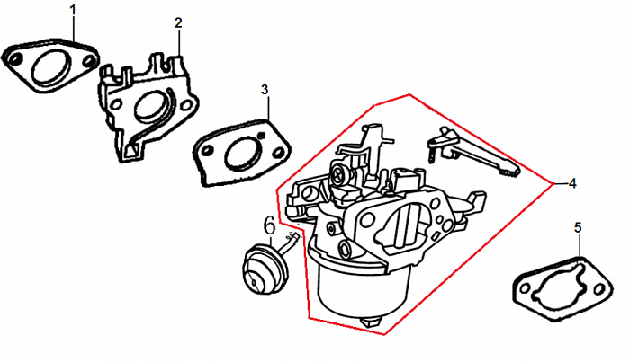 17 КАРБЮРАТОР | СНЕГОУБОРЩИК CHAMPION ST1170E |Запчасти по России | СПБ