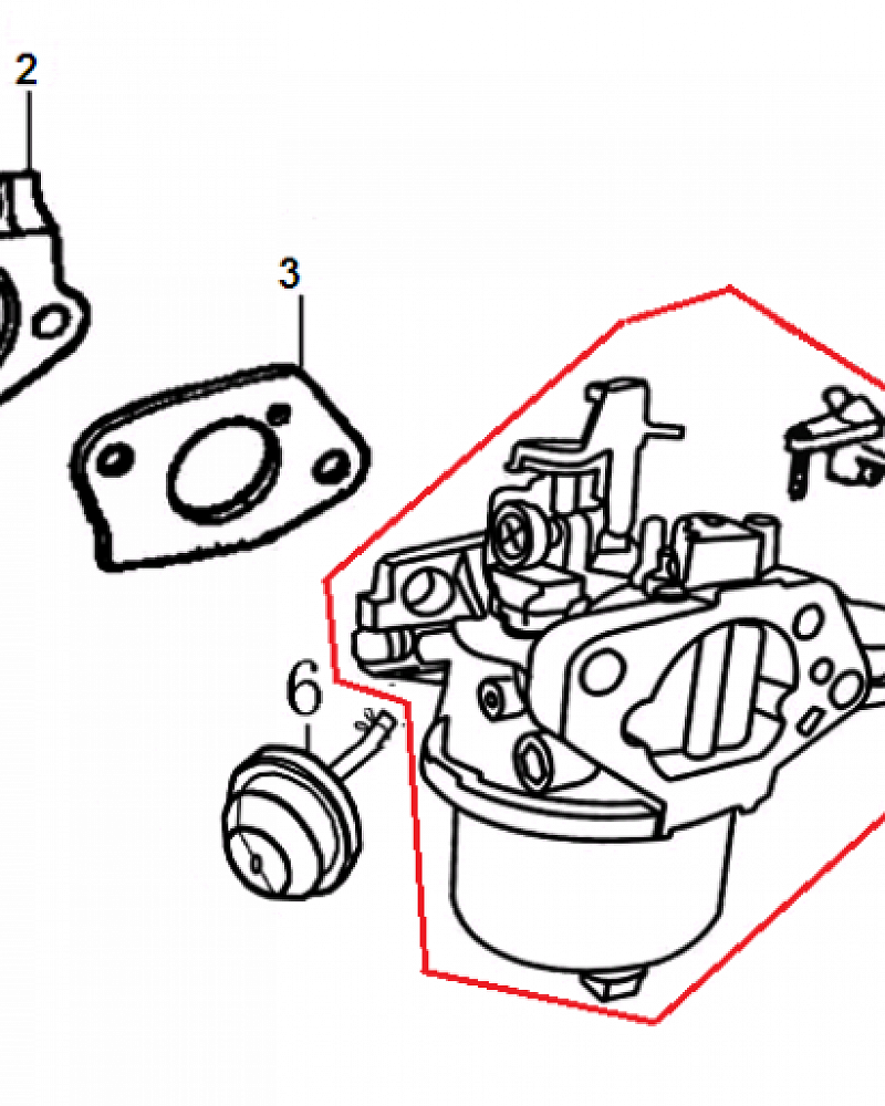 17 КАРБЮРАТОР | СНЕГОУБОРЩИК CHAMPION ST1170E |Запчасти по России | СПБ