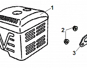 21 ГЛУШИТЕЛЬ | СНЕГОУБОРЩИК CHAMPION ST1170E |Запчасти по России | СПБ