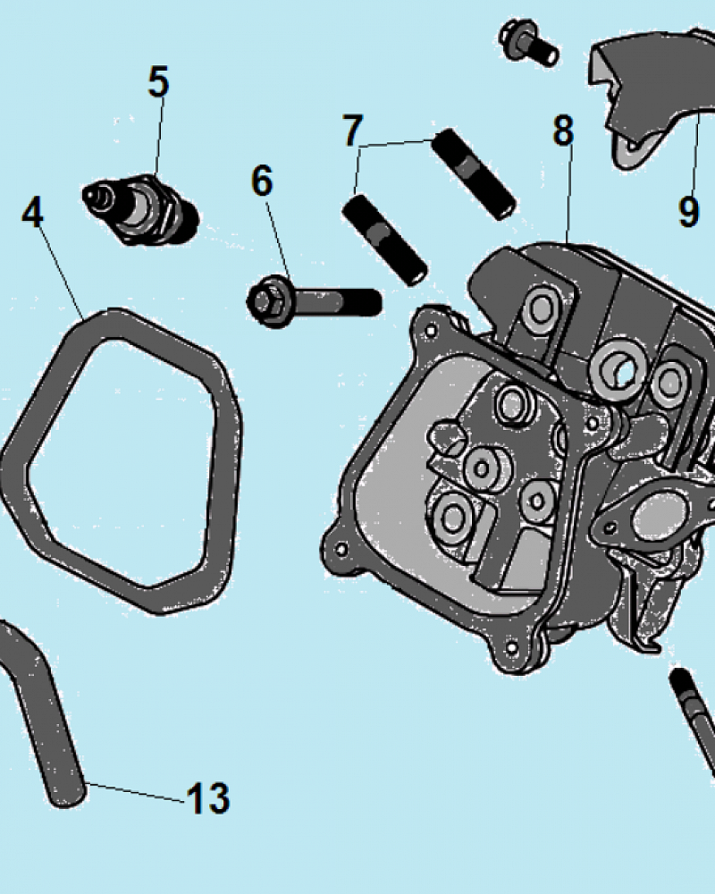 4 ГОЛОВКА БЛОКА КУЛЬТИВАТОР CHAMPION ВC4311  |ремонт| в СПБ