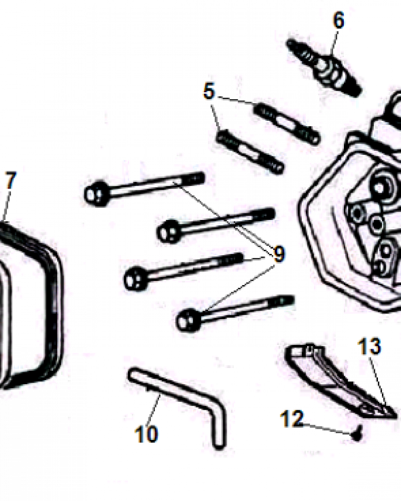 2 ДЕТАЛИ ДВИГАТЕЛЯ - БЛОК - СВЕЧА - ГОЛОВКА - КЛАПАНА - ПРОКЛАДКИ ГЕНЕРАТОР CHAMPION LPG6500E