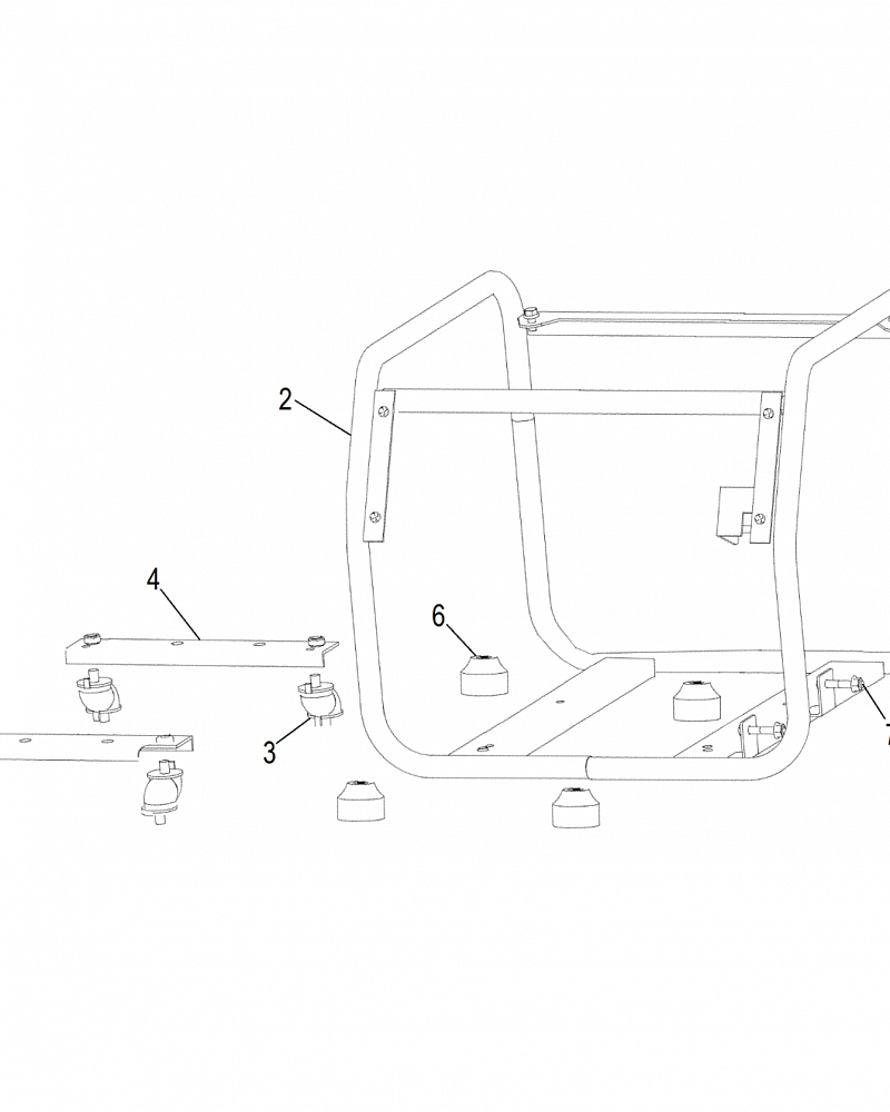 3  | Опора (виброизолятор) двигателя  | Запчасти для генератора чемпион | IGG3200 | Сервис - Магазин |
