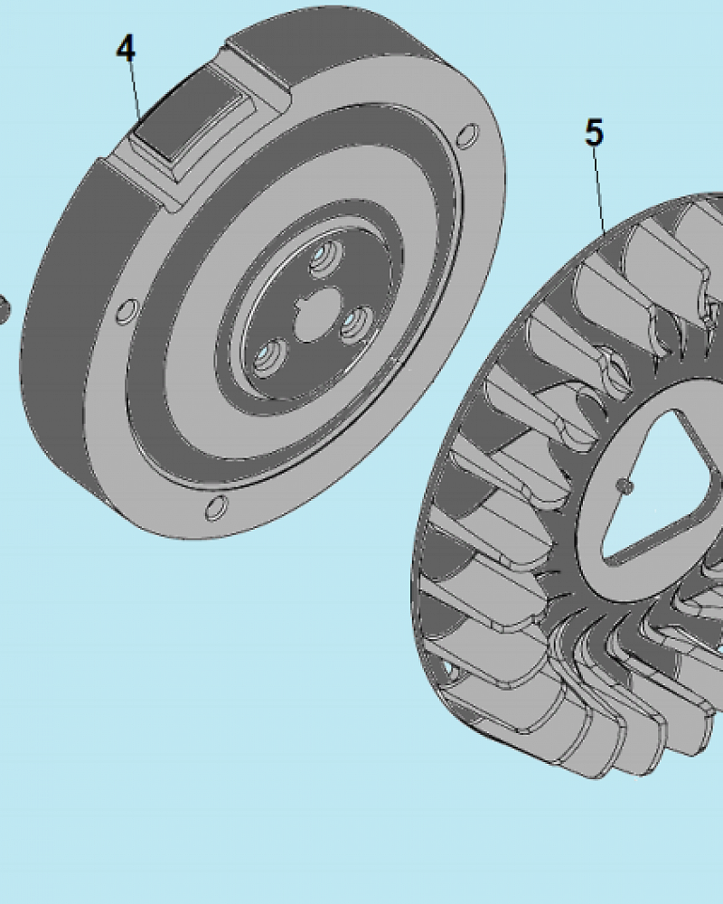 7 МАГНЕТО - МАХОВИК МОТОПОМПА CHAMPION GTP80H  | ремонт | в СПБ