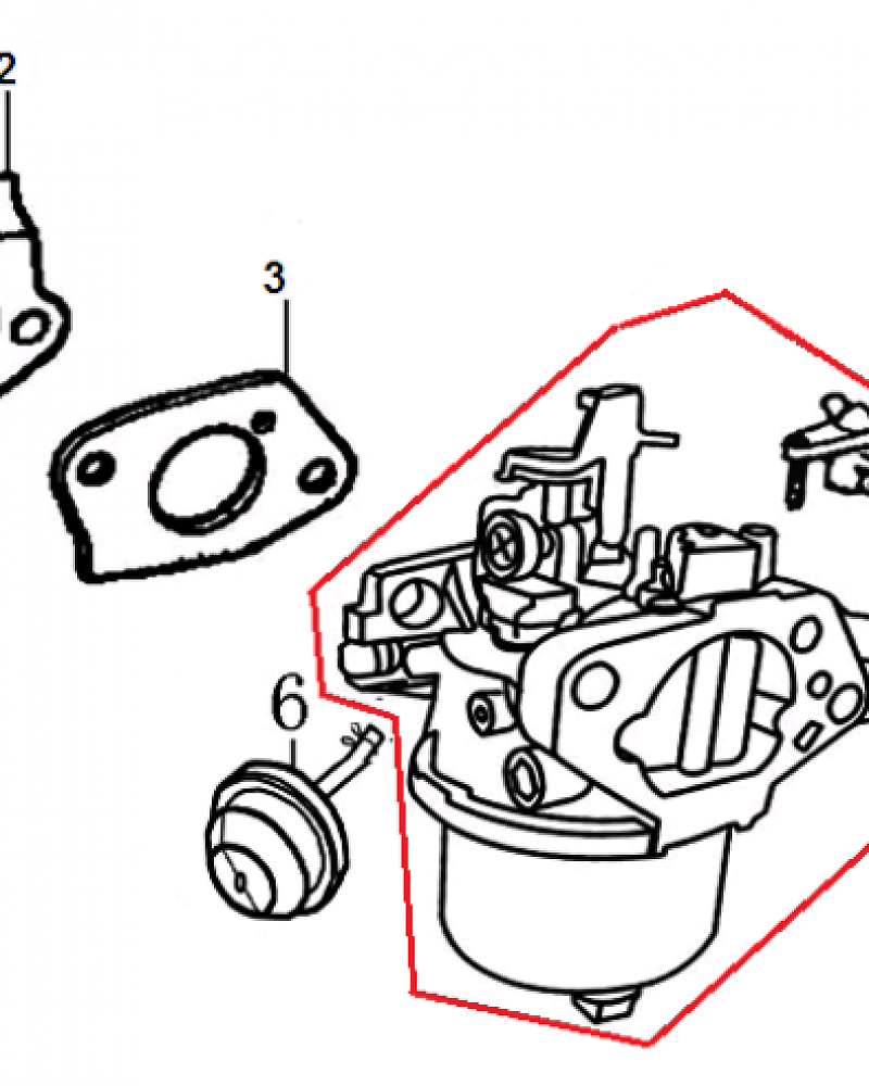 18 КАРБЮРАТОР | СНЕГОУБОРЩИК CHAMPION STT1170E |Запчасти по России | СПБ