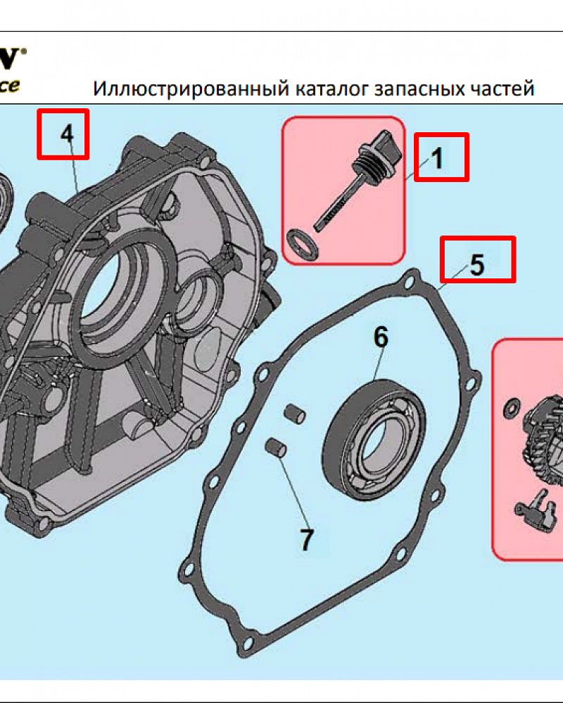 4 | КРЫШКА | Запчасти для мотопомпы чемпион | GHP40-2 до 2020 года обновленная |  