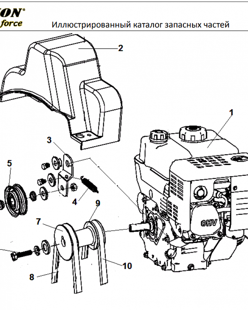 2 РЕМЕНЬ - ШКИВ - ШЕСТЕРНИ | СНЕГОУБОРЩИК CHAMPION ST656 |Запчасти по России | СПБ