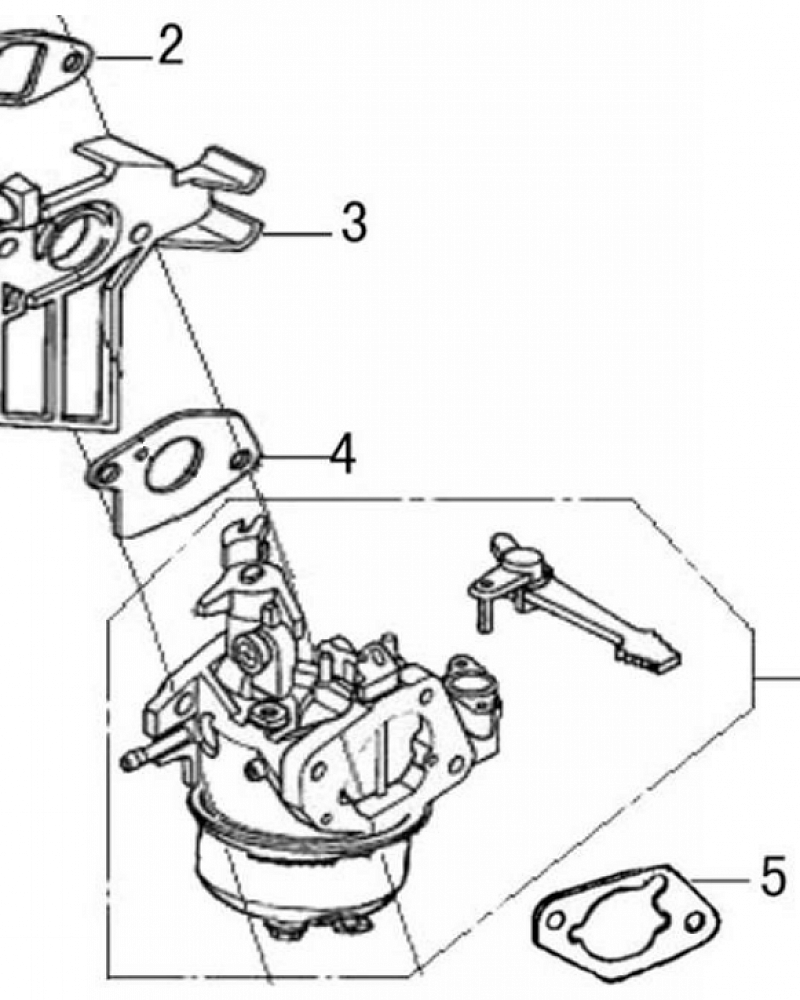 10 | КАРБЮРАТОР | Запчасти для виброплиты чемпион | PC1050FT | Поставка по России | 