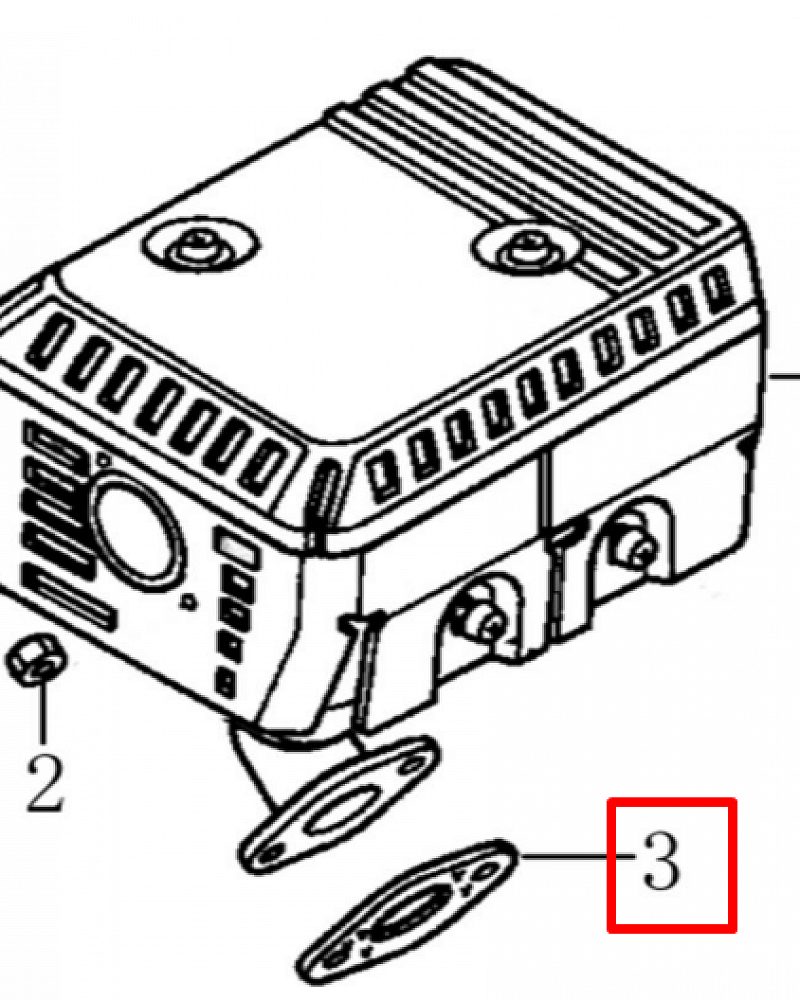 20 | ГЛУШИТЕЛЬ | Запчасти для культиватора, мотоблока чемпион |  BC8813  | Поставка по России |