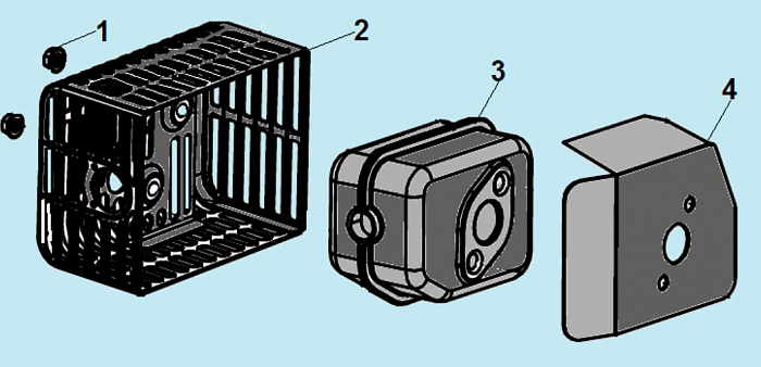 9 ГЛУШИТЕЛЬ ГАЗОНОКОСИЛКА CHAMPION | до 2019 года LM5127  | Ремонт | Запчасти | в СПБ
