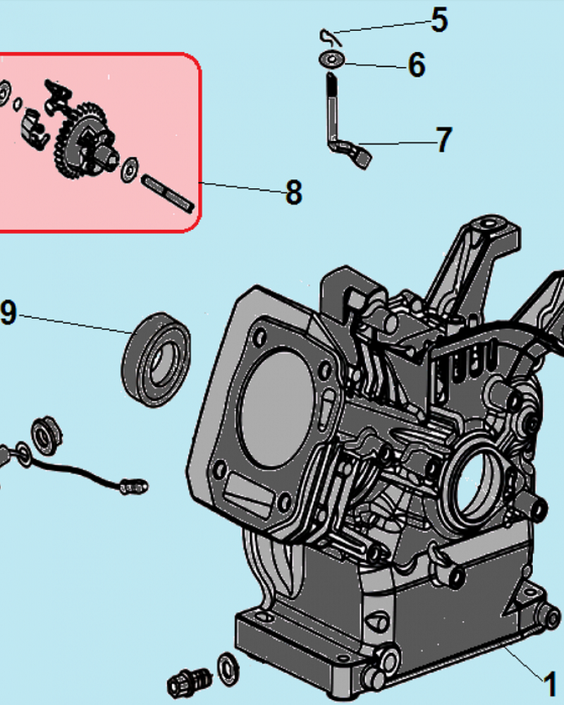 3 ЦИЛИНДР МОТОПОМПА CHAMPION GTP80  | ремонт | в СПБ