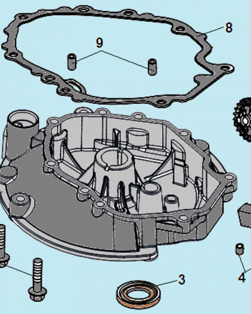 8 КРЫШКА КУЛЬТИВАТОР CHAMPION ВC5602 до 2018 ГОДА  | ремонт | в СПБ