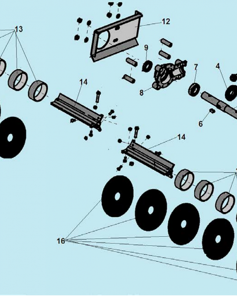 5 ЩЕТКА - РЕДУКТОР МАШИНА ПОДМЕТАЛЬНАЯ CHAMPION GS5562  | ремонт | в СПБ