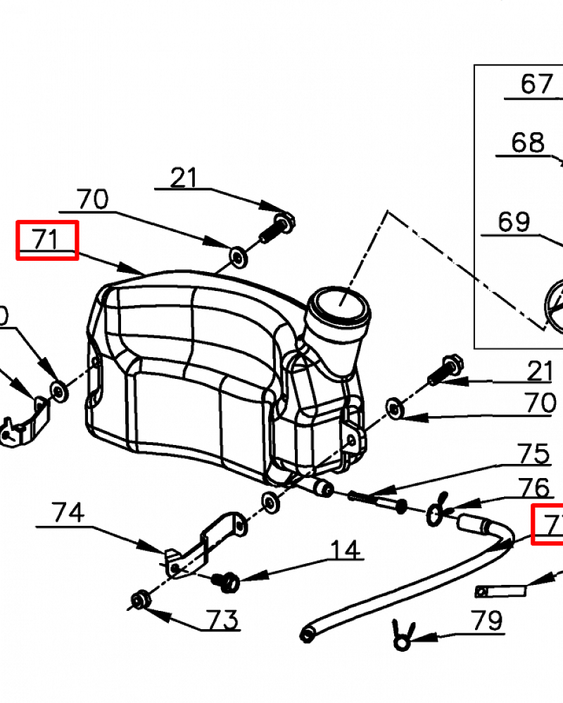 18 |  БАК | Запчасти для уборочной чемпион | GS50100 после 2021 года | после s/n 37022100001 |  