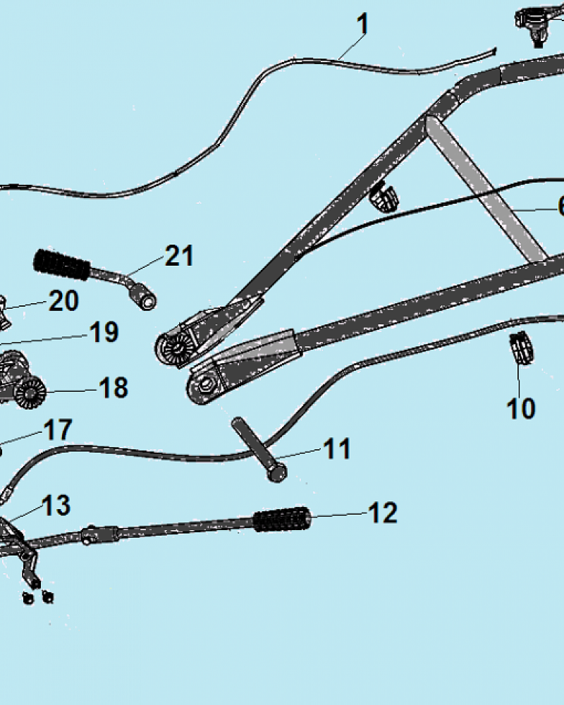 1 РУЧКА - ТРОС ГАЗА - ФРЕЗЫ КУЛЬТИВАТОР CHAMPION ВС7713  | ремонт | в СПБ