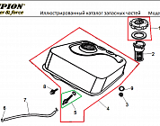 22 БАК | СНЕГОУБОРЩИК CHAMPION ST1170E |Запчасти по России | СПБ