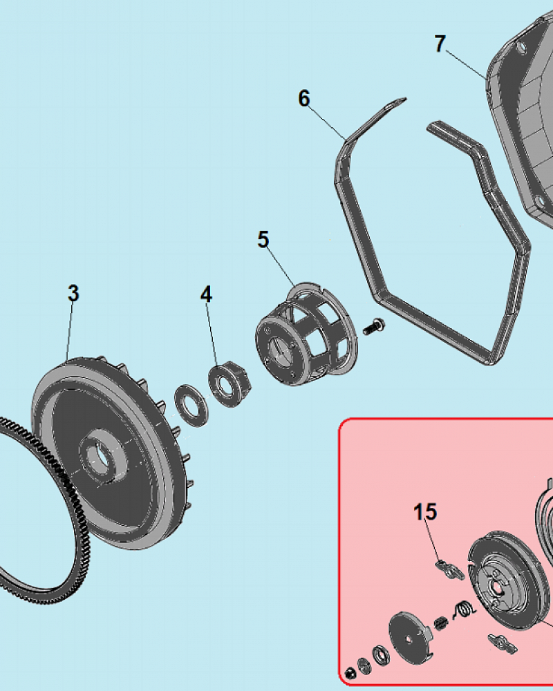 15 СТАРТЕР DC1193E МОТОБЛОК CHAMPION  | ремонт | в СПБ