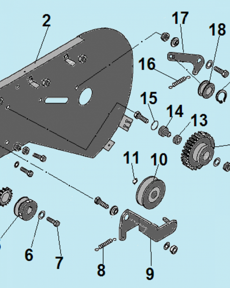 1 РЕМЕНЬ - ШКИВ - ДВИГАТЕЛЬ КУЛЬТИВАТОР CHAMPION ВC5712  | ремонт | в СПБ