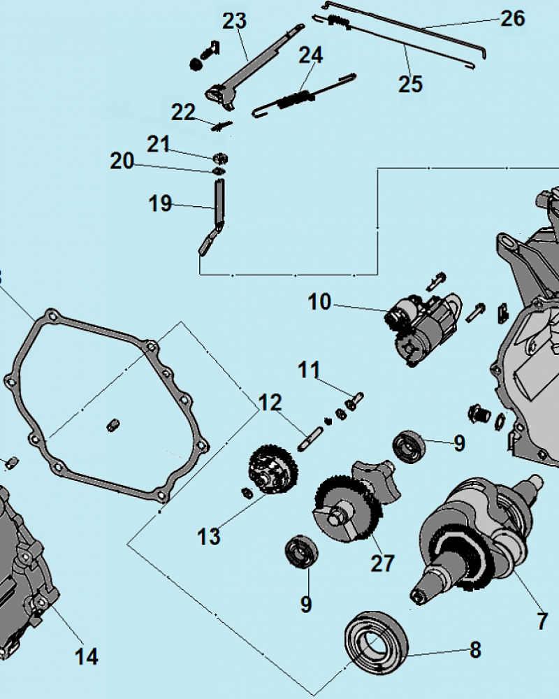 3 КАРТЕР - КОЛЕНВАЛ ГЕНЕРАТОР БЕНЗИНОВЫЙ СВАРОЧНЫЙ CHAMPION GW200AE