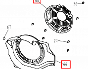 9 | СТАРТЕР В СБОРЕ | Запчасти для мотопомпы чемпион | GTP101E после 2021 года | (после s/n 23072100121)