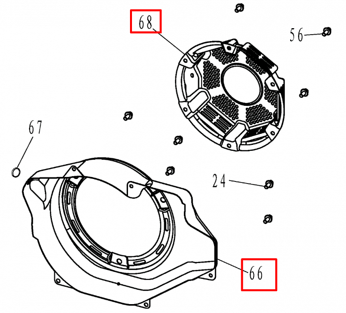 9 | СТАРТЕР В СБОРЕ | Запчасти для мотопомпы чемпион | GTP101E после 2021 года | (после s/n 23072100121)