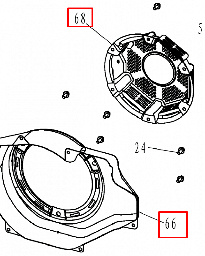 9 | СТАРТЕР В СБОРЕ | Запчасти для мотопомпы чемпион | GTP101E после 2021 года | (после s/n 23072100121)