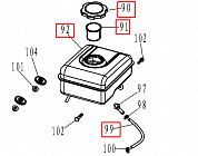 7 |  БАК | Запчасти для мотопомпы чемпион | GTP101E после 2021 года | (после s/n 23072100121)