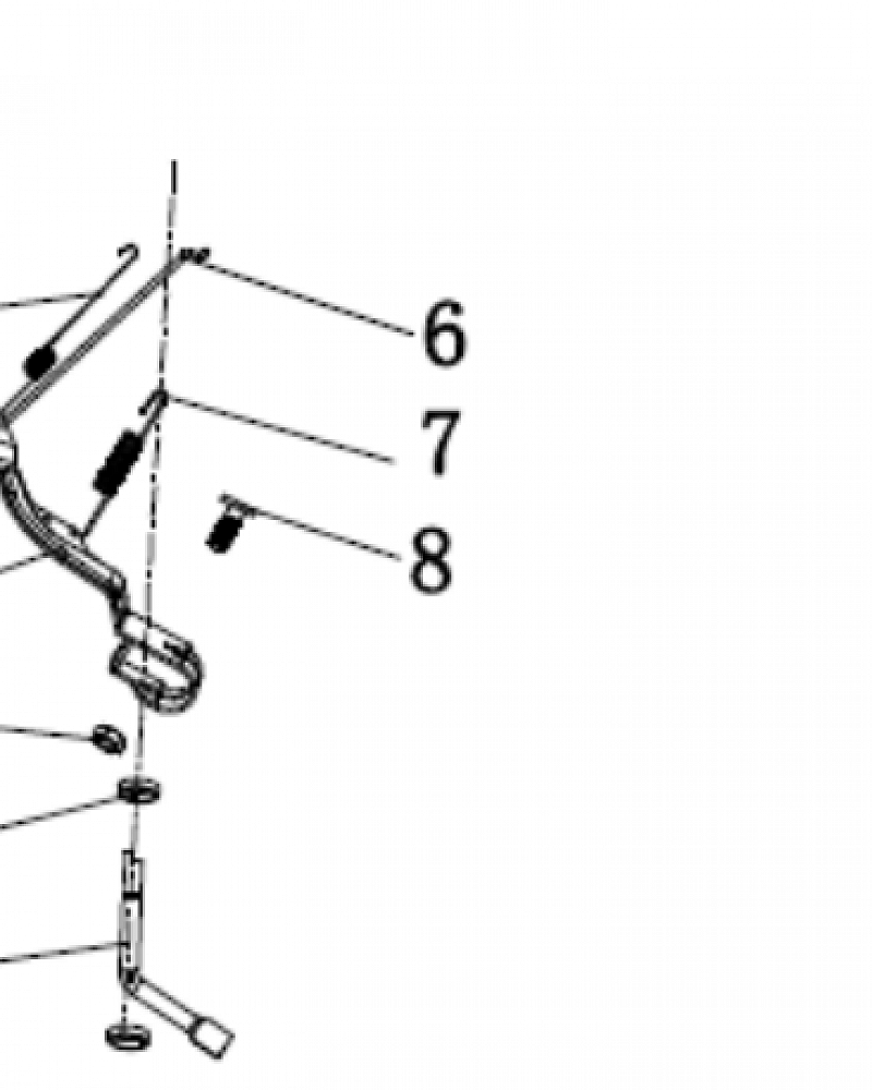 13 | Рычаг регулятора оборотов | Запчасти для генератора чемпион | GG2300| Сервис - Магазин |