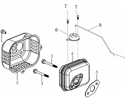 10 ГЛУШИТЕЛЬ КУЛЬТИВАТОР CHAMPION ВC4401  |ремонт| в СПБ